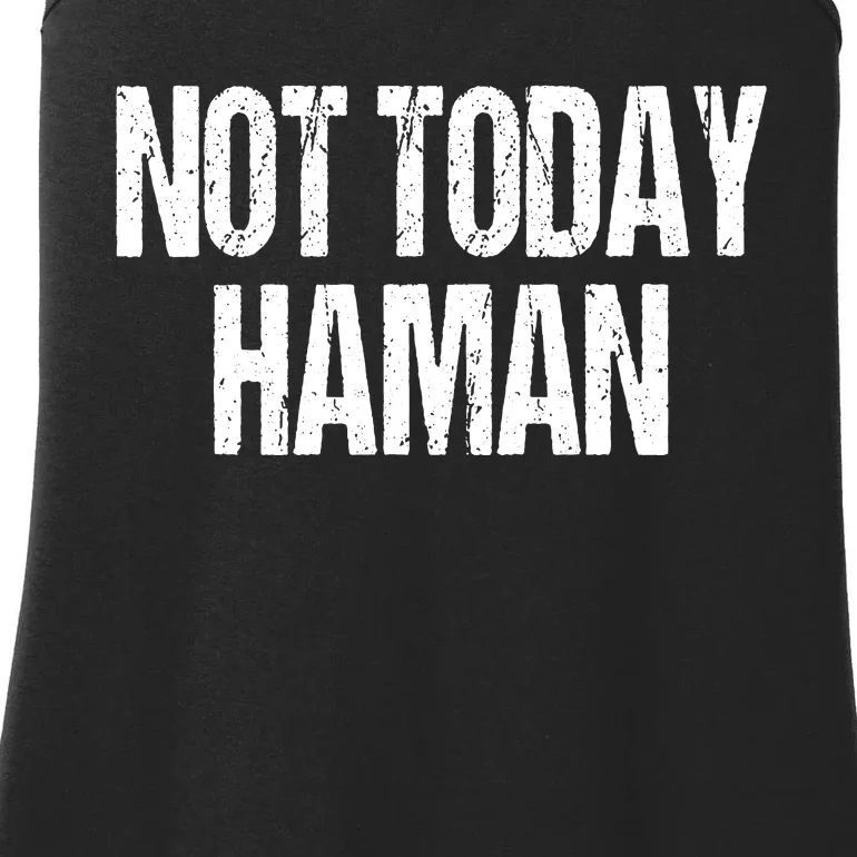 Purim Not Today Haman Costume Ladies Essential Tank