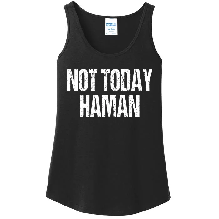 Purim Not Today Haman Costume Ladies Essential Tank