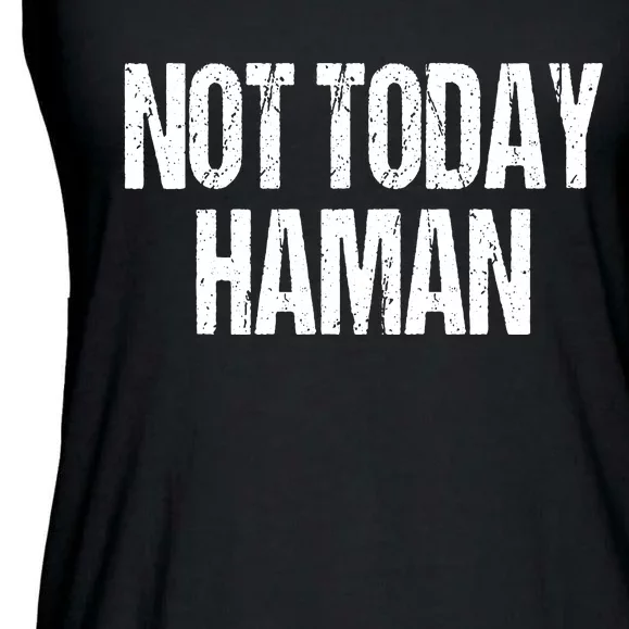 Purim Not Today Haman Costume Ladies Essential Flowy Tank