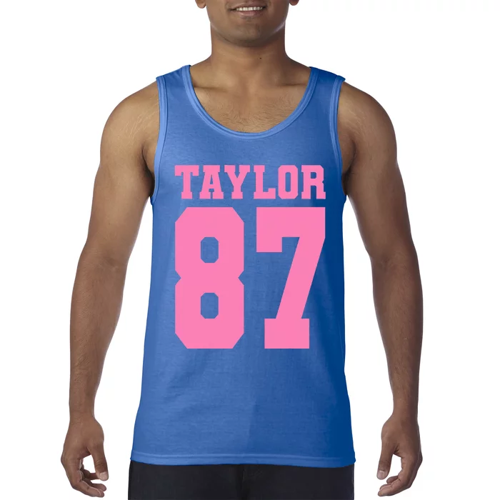 Pink Numbers Tay.Lor Tank Top