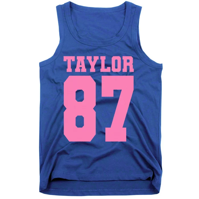 Pink Numbers Tay.Lor Tank Top