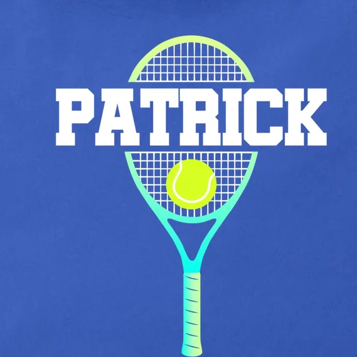 Patrick Name Tennis Player Ball And Racket Sports Fan Funny Gift Zip Tote Bag