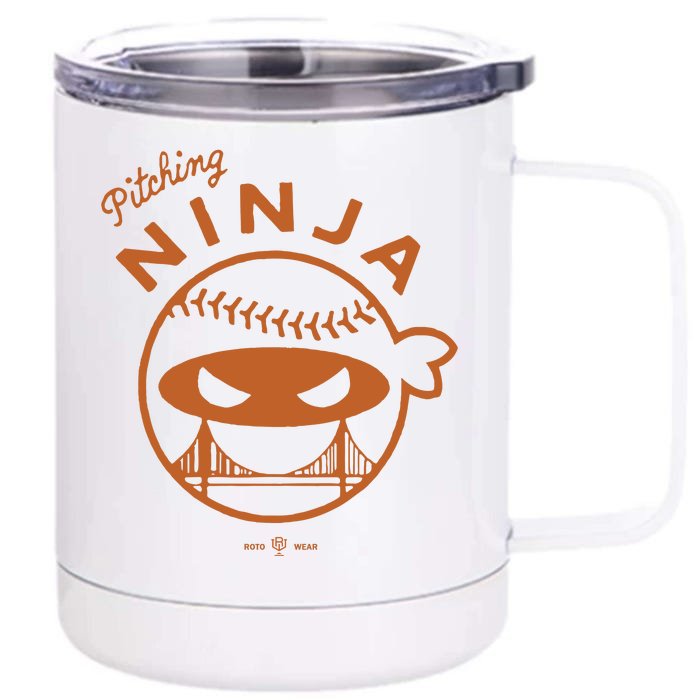 Pitching Ninja The City Front & Back 12oz Stainless Steel Tumbler Cup