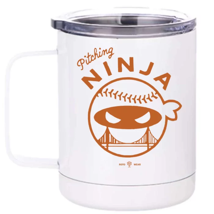 Pitching Ninja The City Front & Back 12oz Stainless Steel Tumbler Cup