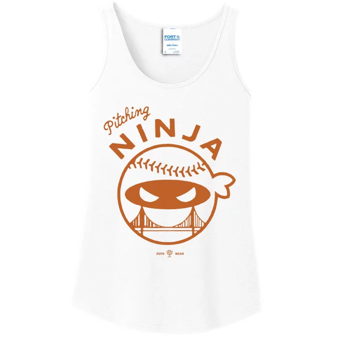 Pitching Ninja The City Ladies Essential Tank