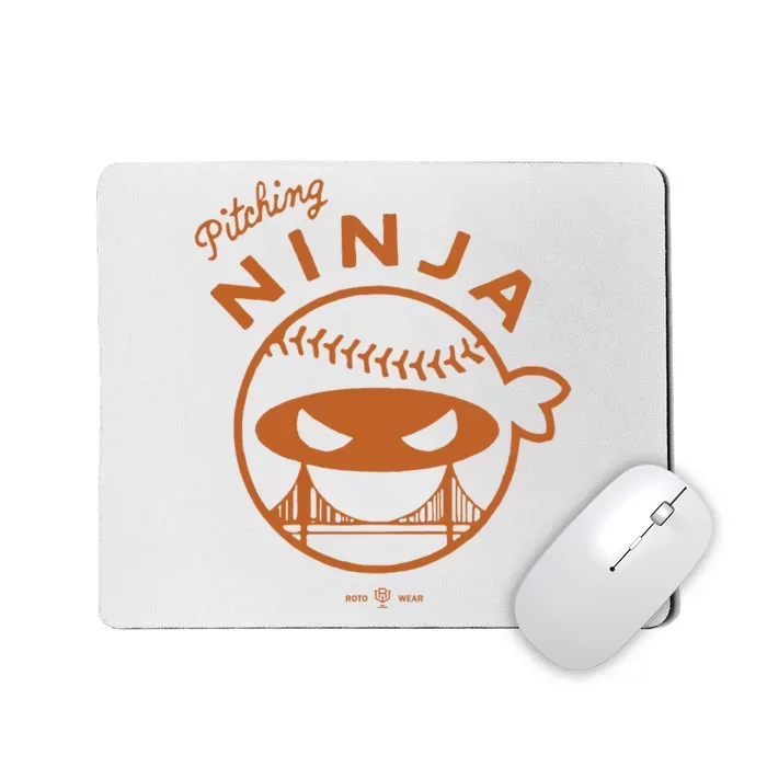 Pitching Ninja The City Mousepad