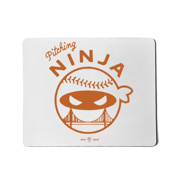 Pitching Ninja The City Mousepad