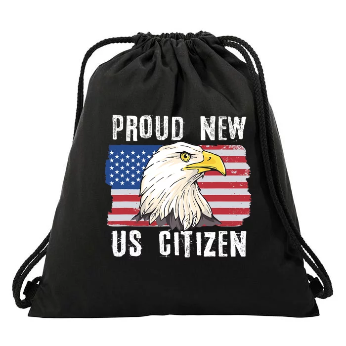 Proud New US Citizen Citizenship New USA Citizen Drawstring Bag