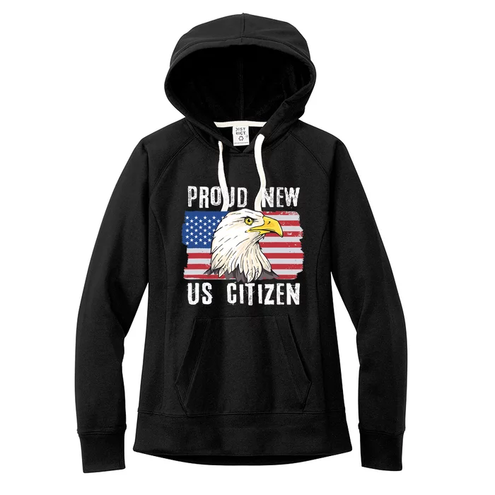 Proud New US Citizen Citizenship New USA Citizen Women's Fleece Hoodie