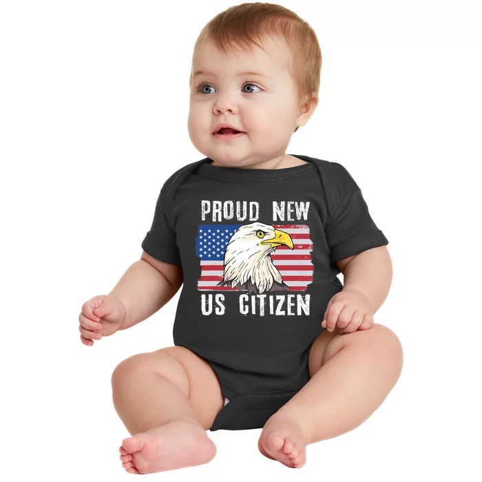 Proud New US Citizen Citizenship New USA Citizen Baby Bodysuit