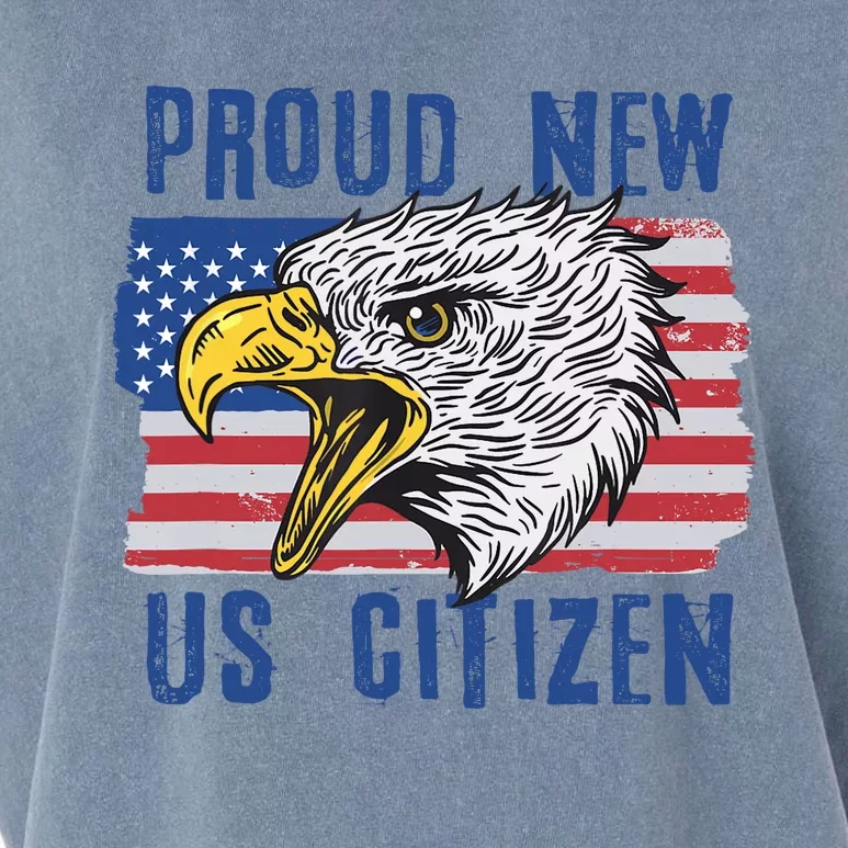 Proud New US Citizen Citizenship New USA Citizen Garment-Dyed Women's Muscle Tee