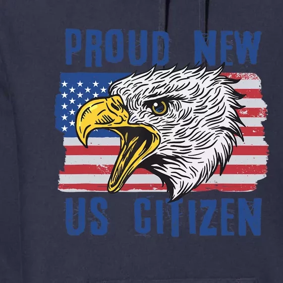 Proud New US Citizen Citizenship New USA Citizen Premium Hoodie