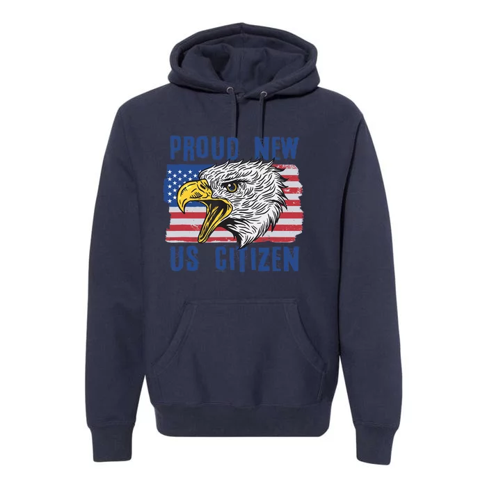 Proud New US Citizen Citizenship New USA Citizen Premium Hoodie