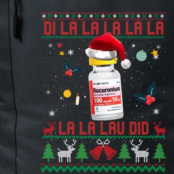 Pharmacist Nurse Ugly Christmas Sweater Di La La Lav Did Gift Daily Commute Backpack