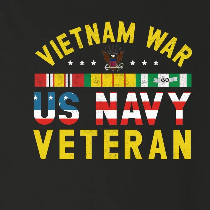 Proud Navy Vietnam Veteran Vietnam War Vet USA Flag Gift Toddler Long Sleeve Shirt