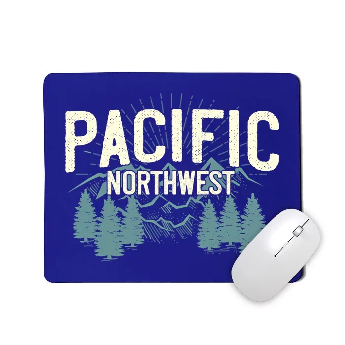 Pacific Northwest Vintage Mountain Camping Hiking Gift Meaningful Gift Mousepad