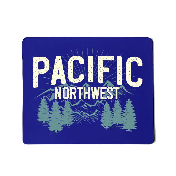 Pacific Northwest Vintage Mountain Camping Hiking Gift Meaningful Gift Mousepad