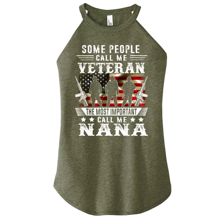 Proud Nana Veteran American Flag Gifts VeteranS Day Mothers Women’s Perfect Tri Rocker Tank