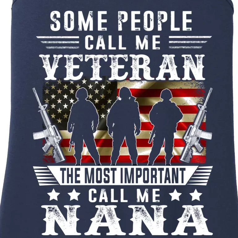 Proud Nana Veteran American Flag Gifts VeteranS Day Mothers Ladies Essential Tank