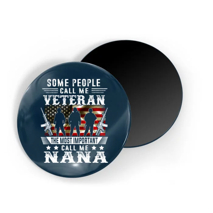 Proud Nana Veteran American Flag Gifts VeteranS Day Mothers Magnet