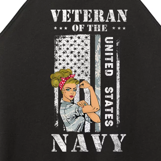 Proud Navys Women, U.S Military Veteran, Veteran's Day Women’s Perfect Tri Rocker Tank