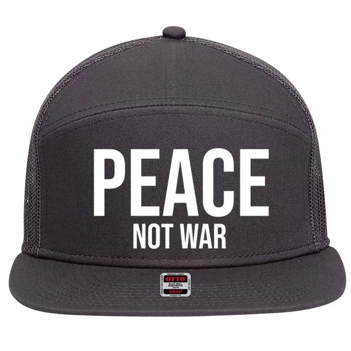 Peace Not War 7 Panel Mesh Trucker Snapback Hat