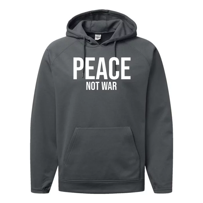 Peace Not War Performance Fleece Hoodie