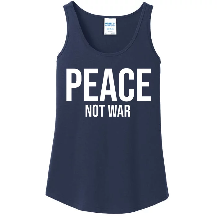 Peace Not War Ladies Essential Tank