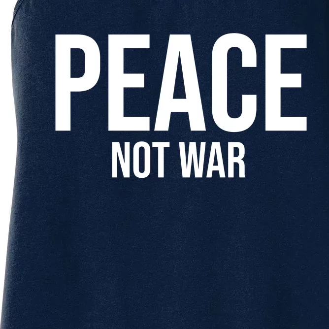 Peace Not War Women's Racerback Tank