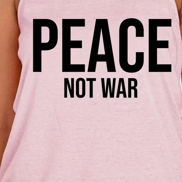 Peace Not War Women's Knotted Racerback Tank