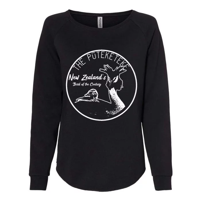 Puteketeke New ZealandS Bird Of The Century Womens California Wash Sweatshirt