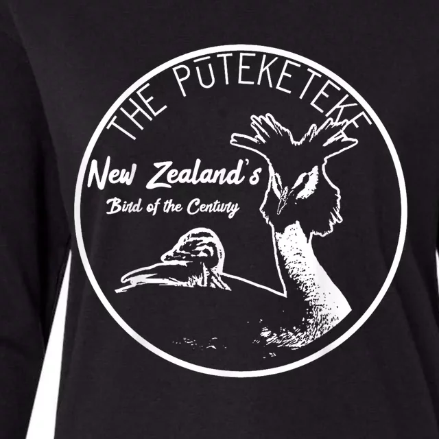 Puteketeke New ZealandS Bird Of The Century Womens Cotton Relaxed Long Sleeve T-Shirt