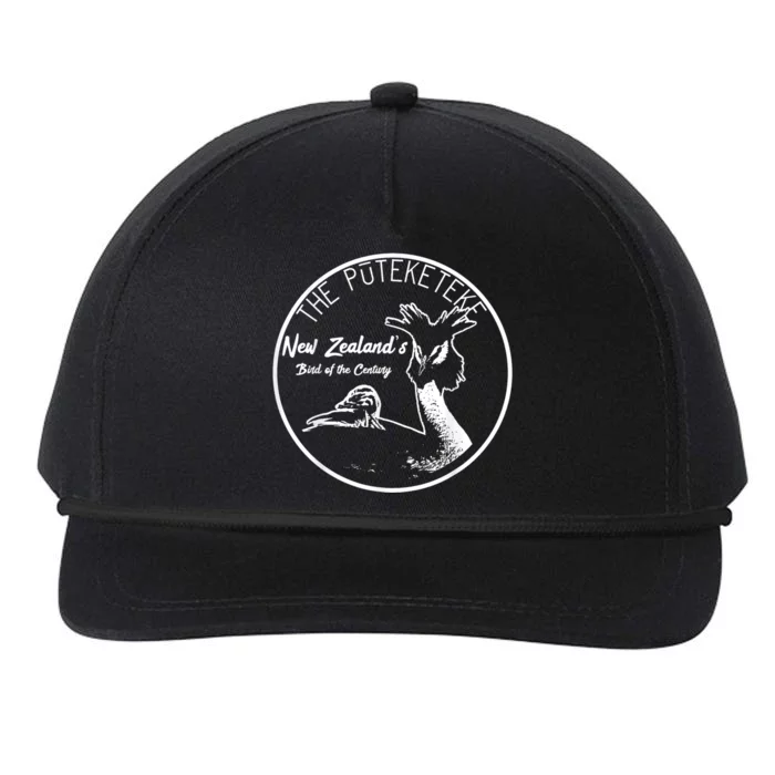 Puteketeke New ZealandS Bird Of The Century Snapback Five-Panel Rope Hat