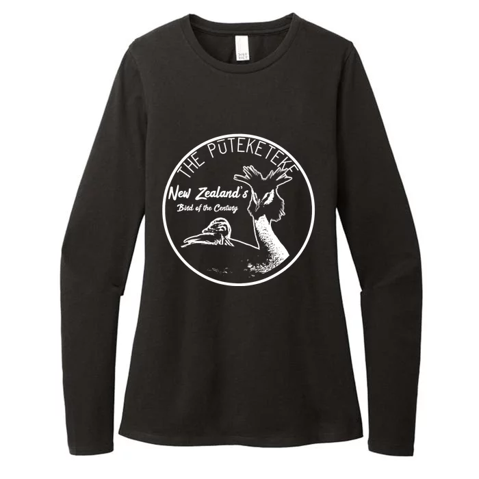 Puteketeke New ZealandS Bird Of The Century Womens CVC Long Sleeve Shirt