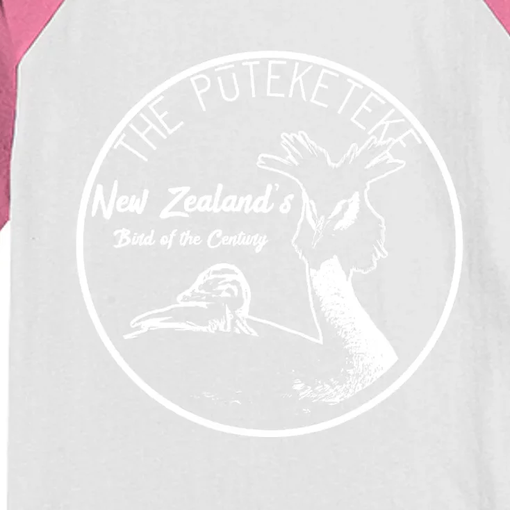 Puteketeke New ZealandS Bird Of The Century Kids Colorblock Raglan Jersey