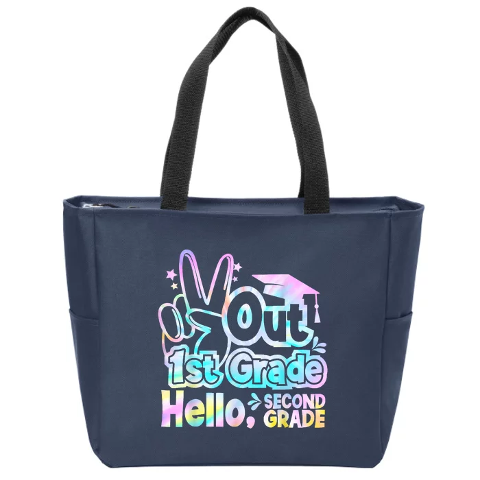 Peace Out 1st Grade Hello Second Grade First Grade Graduate Zip Tote Bag