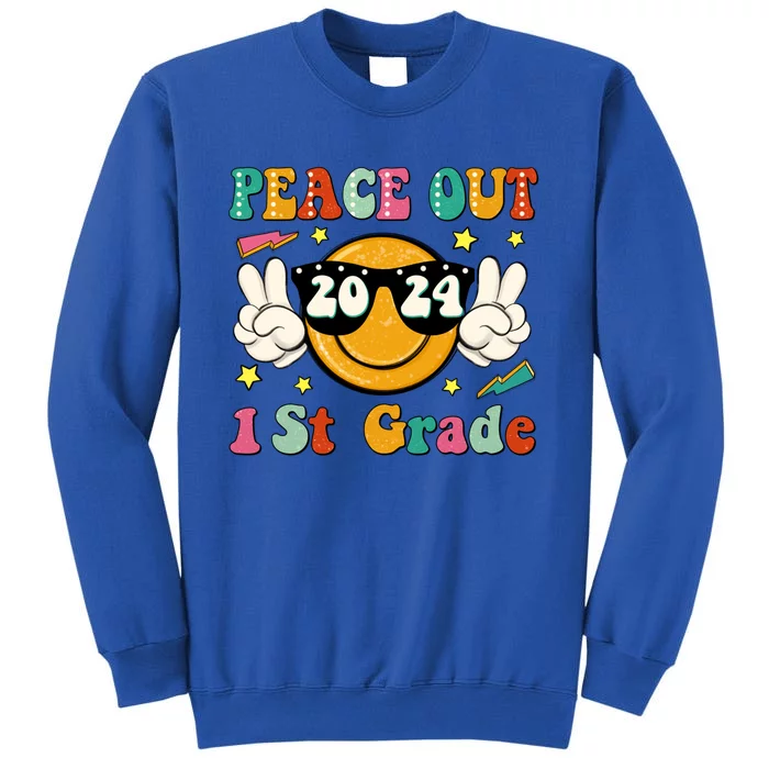 Peace Out 2024 1st Grade Tall Sweatshirt