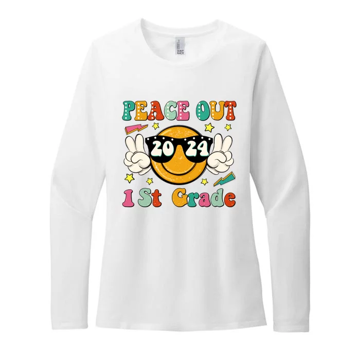 Peace Out 2024 1st Grade Womens CVC Long Sleeve Shirt