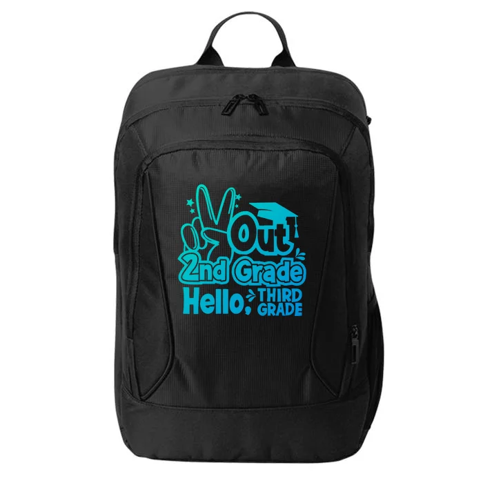 Peace Out 2Nd Grade Hello 3Rd Grade Teacher Graduation Cap Funny Gift City Backpack