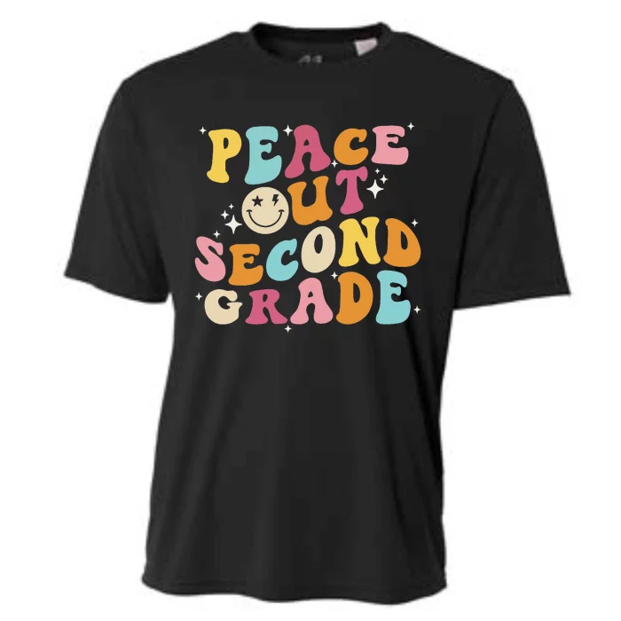 Peace Out 2nd Grade Last Day of School Second Grade Grad Cooling Performance Crew T-Shirt