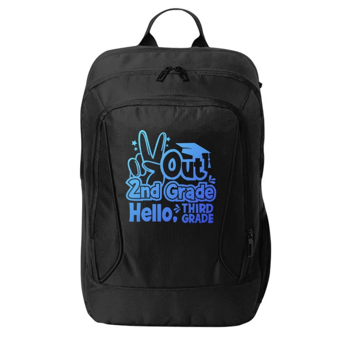 Peace Out 2Nd Grade Hello 3Rd Grade Teacher Graduation Cap Funny Gift City Backpack