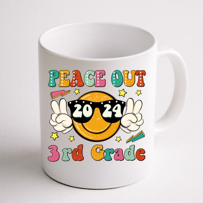 Peace Out 2024 3rd Grade Front & Back Coffee Mug