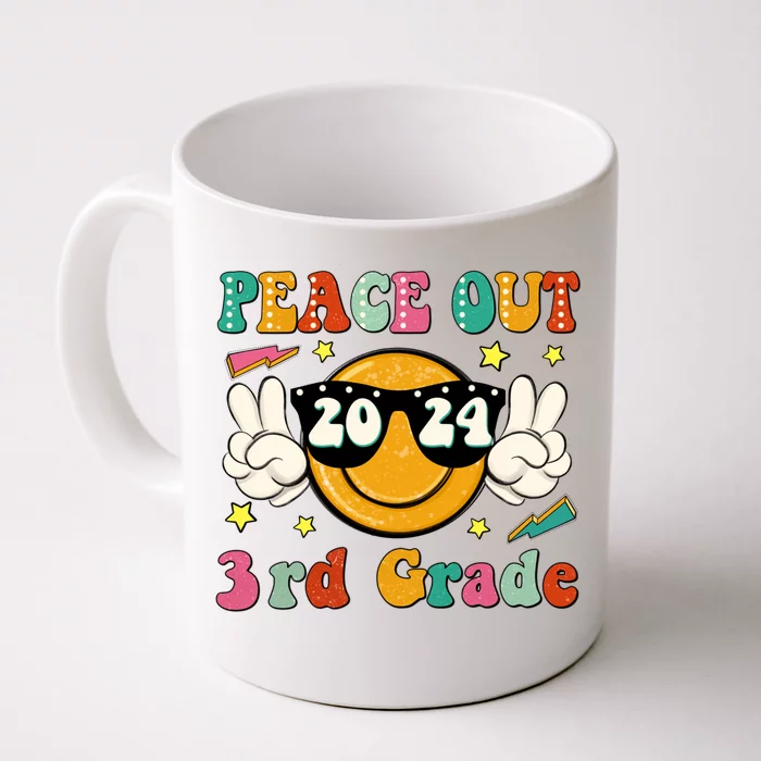 Peace Out 2024 3rd Grade Front & Back Coffee Mug