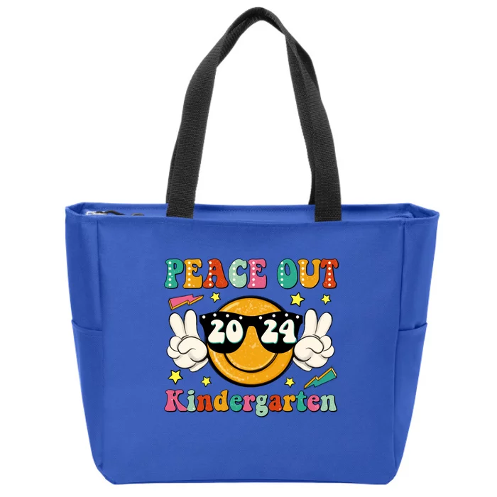 Peace Out 2024 Kindergarten Zip Tote Bag