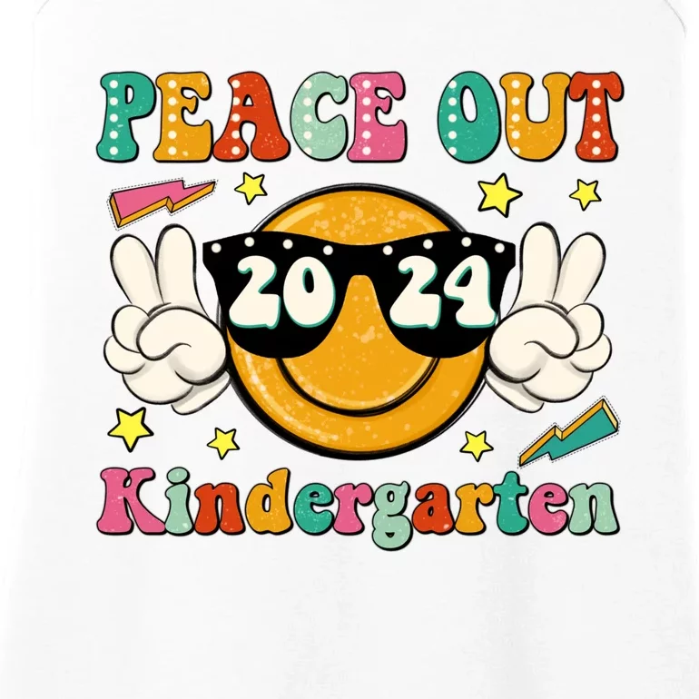 Peace Out 2024 Kindergarten Ladies Essential Tank