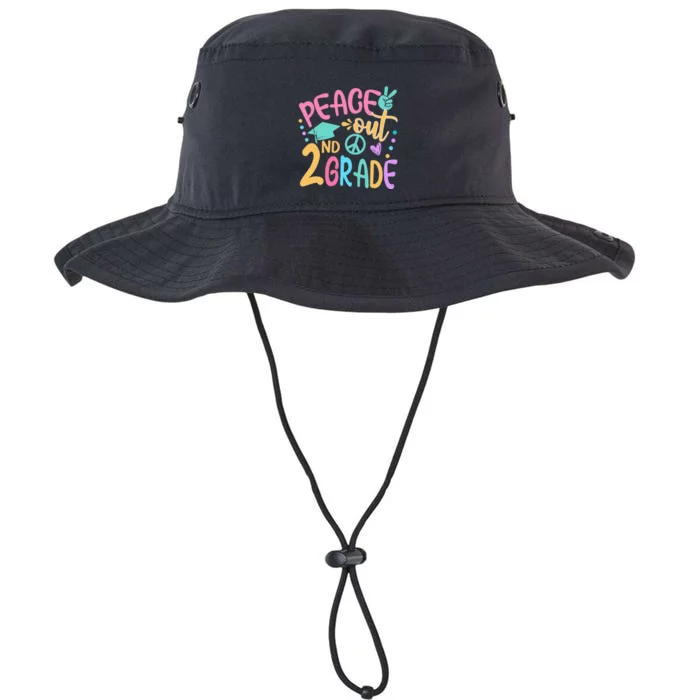 Peace Out 2nd Grade Bye Bye School Hello Summer Legacy Cool Fit Booney Bucket Hat