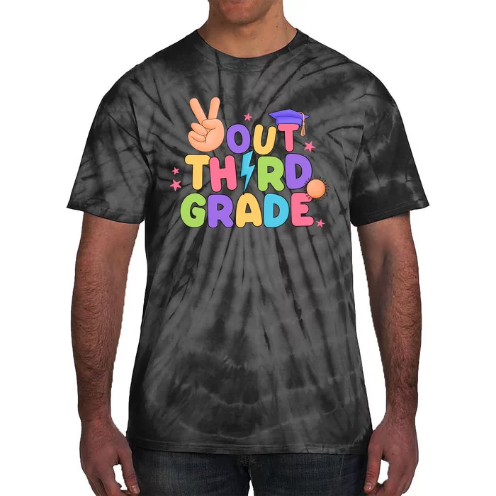 Peace Out 3rd Grade Tie Dye Last Day Of School Teacher Tie-Dye T-Shirt