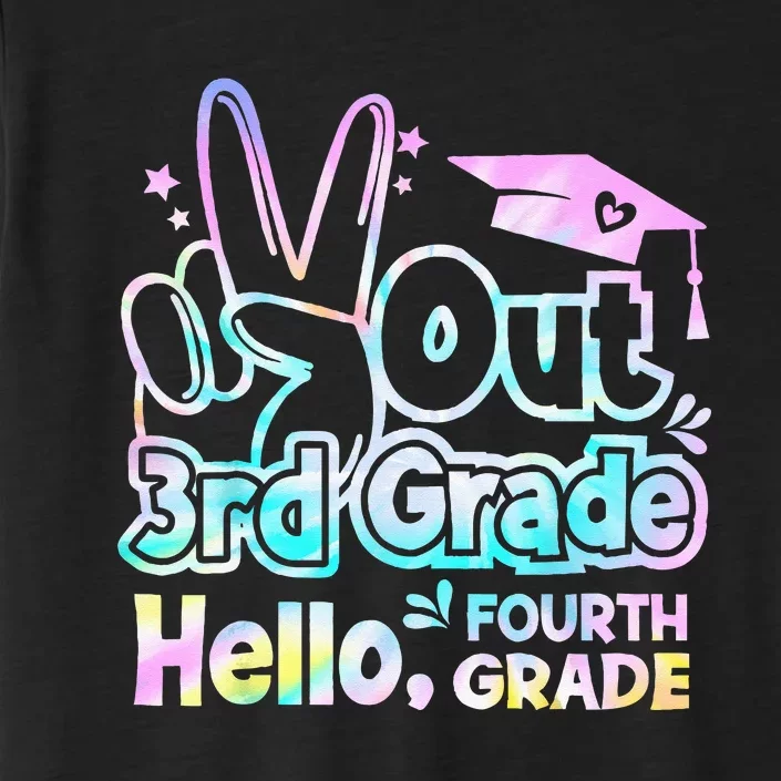 Peace Out 3rd Grade Hello Fourth Grade Tie Dye Graduation ChromaSoft Performance T-Shirt