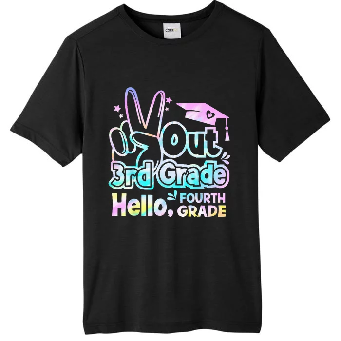 Peace Out 3rd Grade Hello Fourth Grade Tie Dye Graduation ChromaSoft Performance T-Shirt