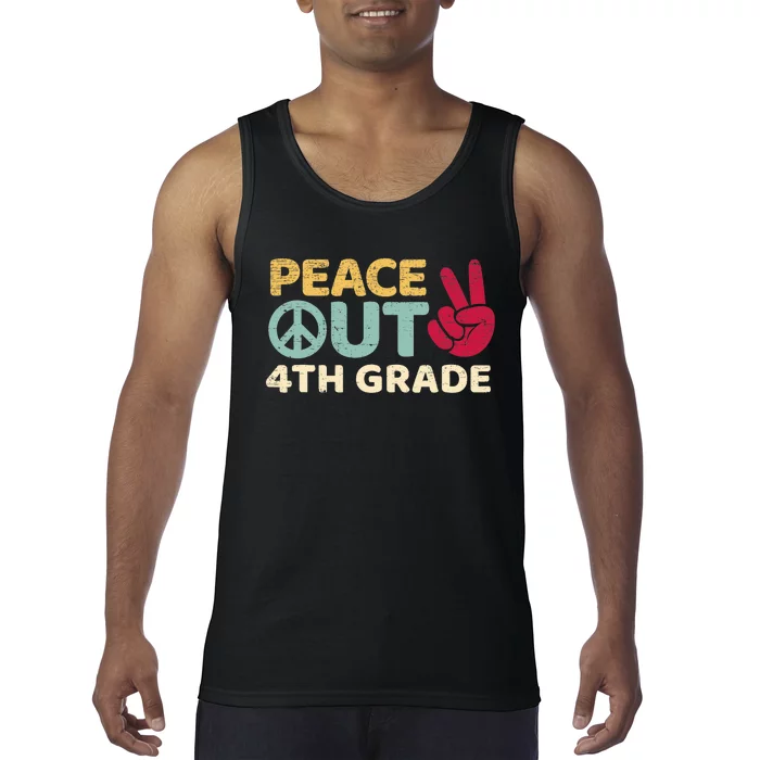 Peace Out 4th Grade Graduation Last Day Of School Tank Top